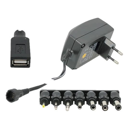 Alimentation universelle EDENWOOD 3 à 12V 2,25A noir