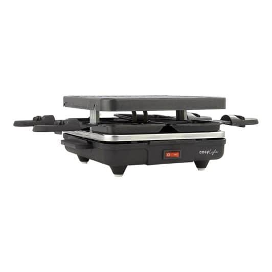 Raclette multifonctions COSYLIFE 4 personnes + pierre CL-R4P2