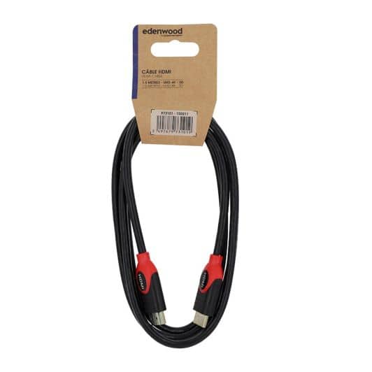 Câble EDENWOOD HDMI 1,50M 4K Rouge