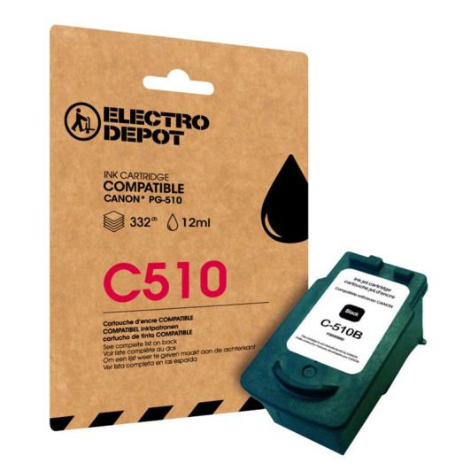 Cartouche d'encre ELECTRO DEPOT compatible Canon C 510 noir