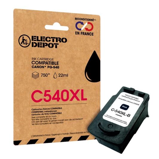 Cartouche d'encre ELECTRO DEPOT compatible Canon C 540 XL noir