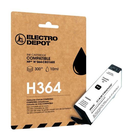 Cartouche d'encre ELECTRO DEPOT compatible HP H 364 noir