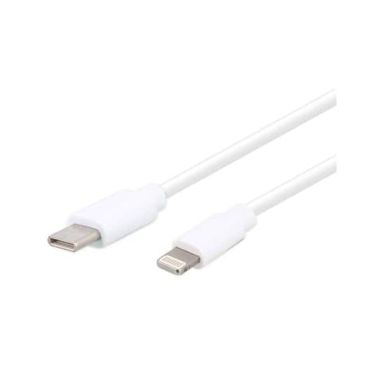 CABLE EDENWOOD LIGHTNING USB C 1M BLANC 