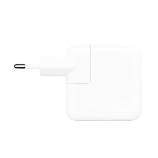 Adaptateur secteur USB-C femelle APPLE 30W vers prise secteur Reconditionné Grade A+ blanc