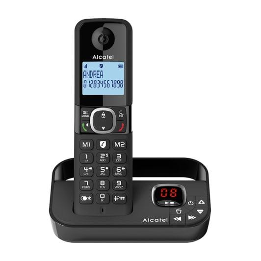 Téléphone solo avec répondeur ALCATEL F860 Voice noir