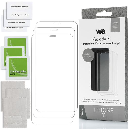 Pack WE VERRE TREMPE X3 IPHONE 11