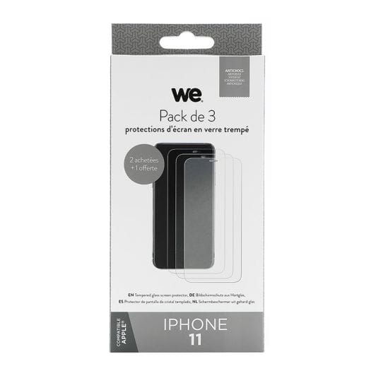 Pack WE VERRE TREMPE X3 IPHONE 11