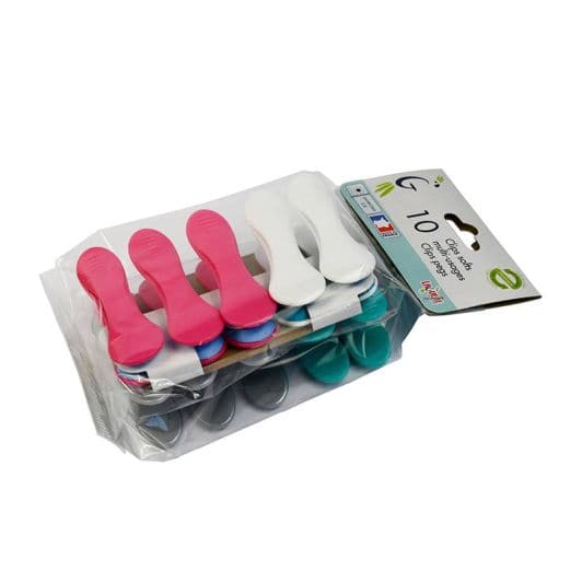 Pinces à linge clips X10 antiglissants