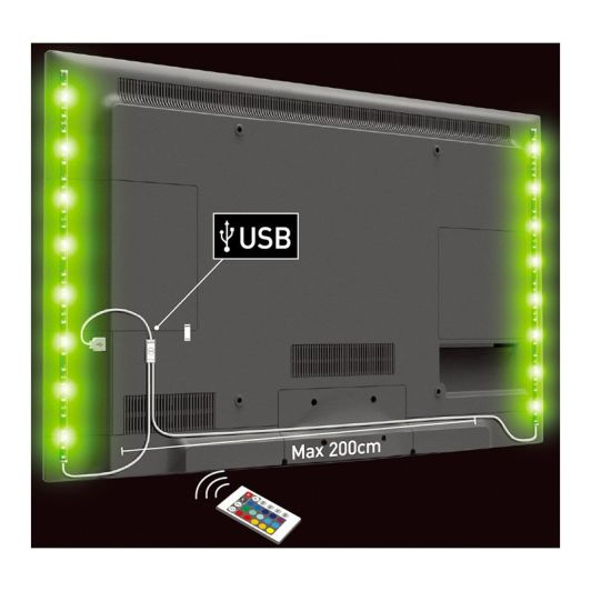 Ruban LED ON EARZ 2x 50cm avec 32LED USB