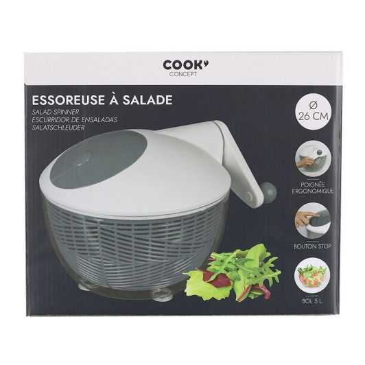 Essoreuse à salade 26cm bouton stop