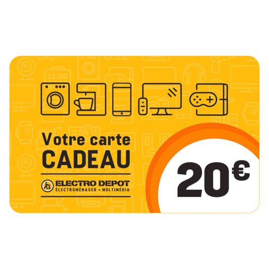 E-carte cadeau ELECTRO DEPOT - 20 euros