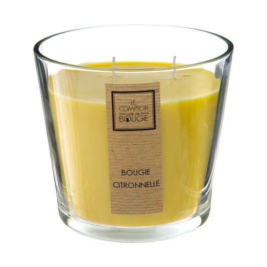 BOUGIE citronnelle 500gr pot verre