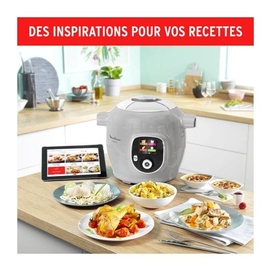 Multicuiseur MOULINEX COOKEO CE854B10 80 recettes 