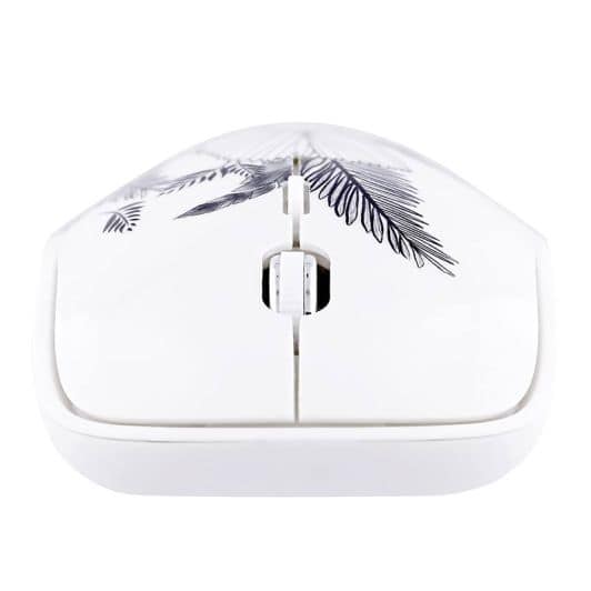 Souris sans fil TNB + tapis Leaf