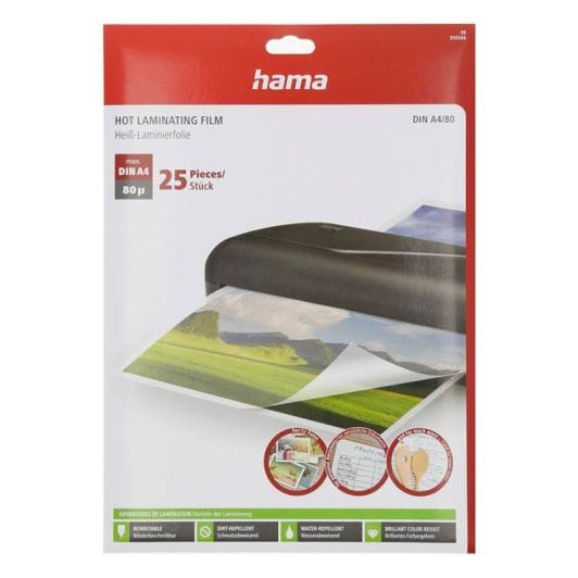 Lot de 25 Feuilles HAMA pour plastifieuse