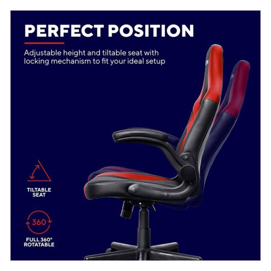 Chaise Gaming TRUST GAMING RIYE noir et rouge