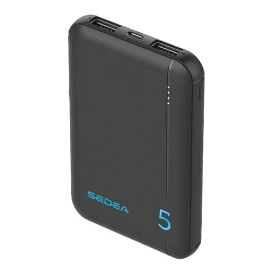 Batterie de secours SEDEA 5000 MaH noire