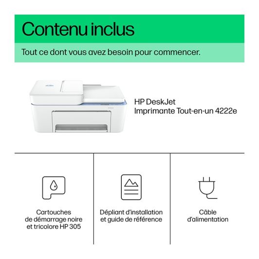 Imprimante HP DeskJet 4222e multifonction