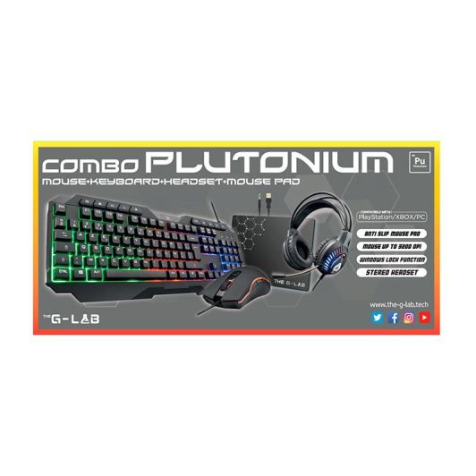 Pack gaming 4 en 1 The G-LAB Plutonium