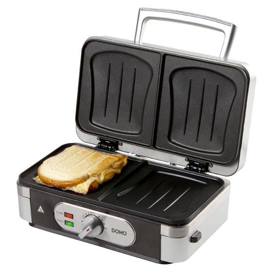 Croque/gaufre/gril 3 en 1 DOMO 1000W DO9264C