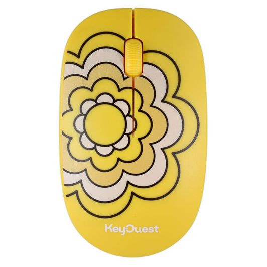 Souris SDI + tapis de souris Vintage jaune