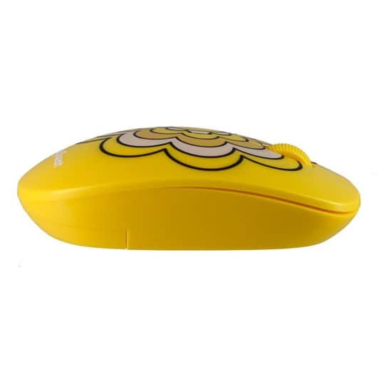 Souris SDI + tapis de souris Vintage jaune