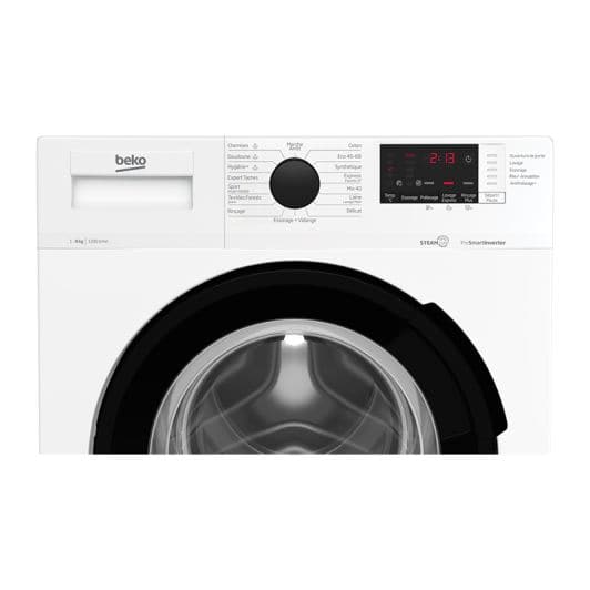 Lave-linge hublot 8kg BEKO WUV84221BW 