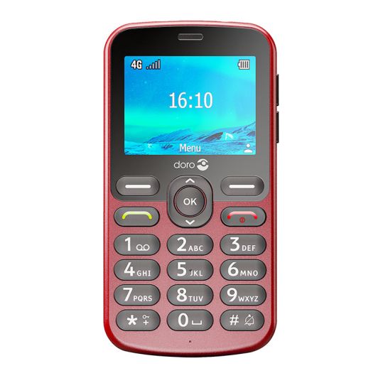 Mobile SENIOR DORO 1855 4G Rouge