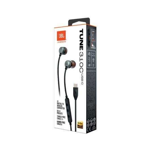 Ecouteurs JBL Tune 310 C noir USB C