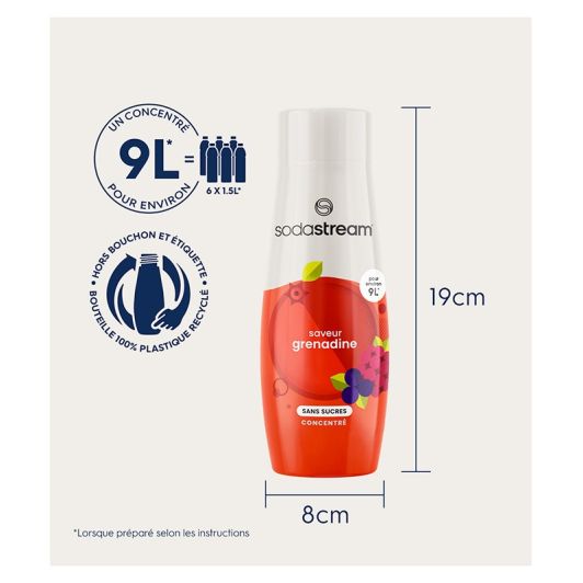 Concentré SODASTREAM GRENADINE SANS SUCRE 440ML