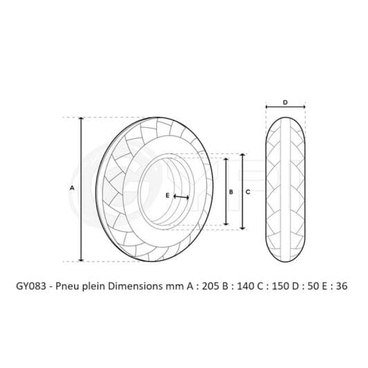Pneu plein GYPI 8,5