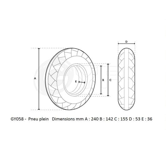 Pneu plein GYPI 10