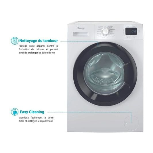 Lave-linge hublot 9 kg INDESIT IME962BMYTIMEFR