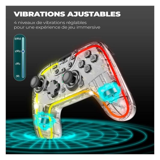 Manette sans fil SPIRIT OF GAMER NEON pour SWITCH