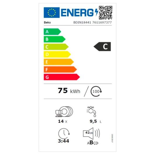 Lave-vaisselle tout intégrable BEKO BDIN18441 14S42DB 