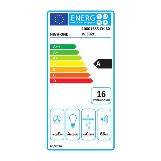 Hotte HIGH ONE CH 60 W302C V2