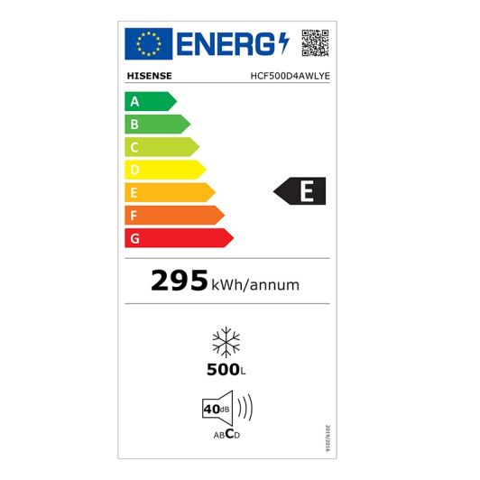 Congélateur coffre HISENSE HCF500D4AWLYE