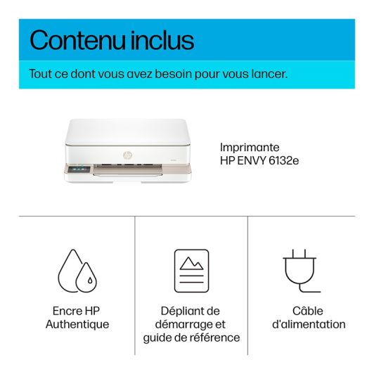 Imprimante HP ENVY 6132e multifonction Instant Ink 6 mois gratuits