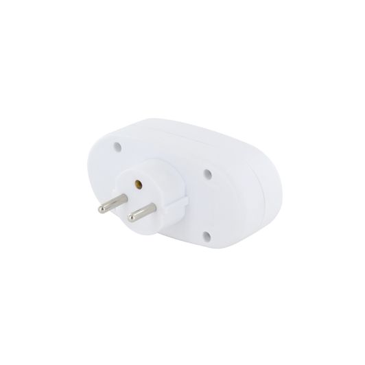 Biplite ELECTRO DEPOT 2x16A avec interrupteur Blanche
