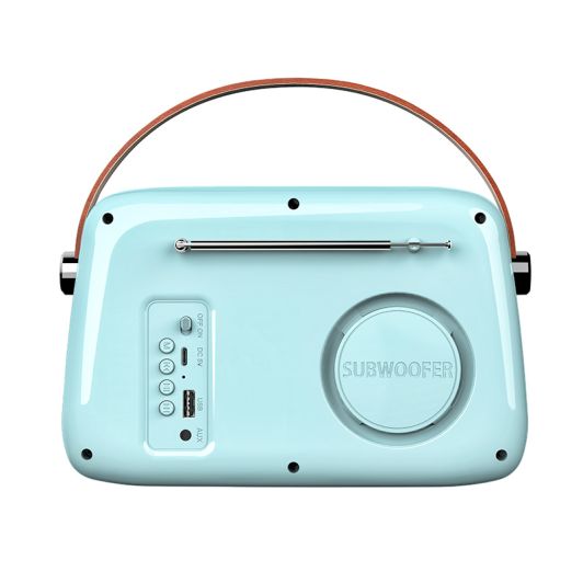 Radio LEDWOOD ALMA Vintage Bleue