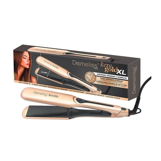 Lisseur Demeliss Kera-Gold XL plaques larges