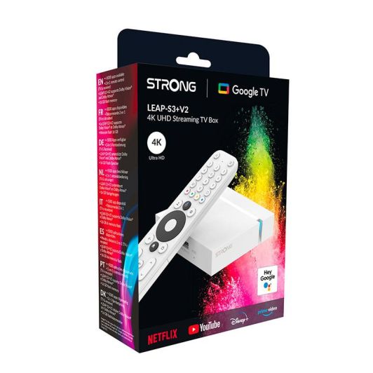 Passerelle Multimédia STRONG LEAP S3+ V2 Google TV box UHD 4K