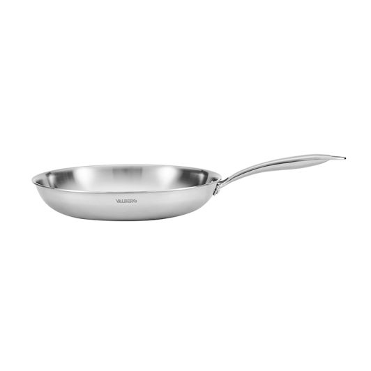 Lot de 2 poêles VALBERG inox 18/10 triply 24 28cm