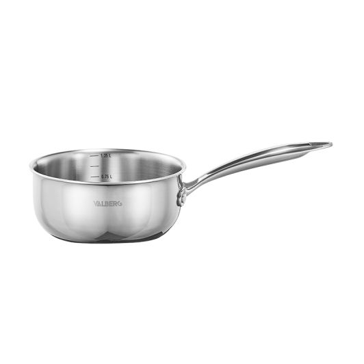 Lot de 3 casseroles VALBERG inox 18/10 triply