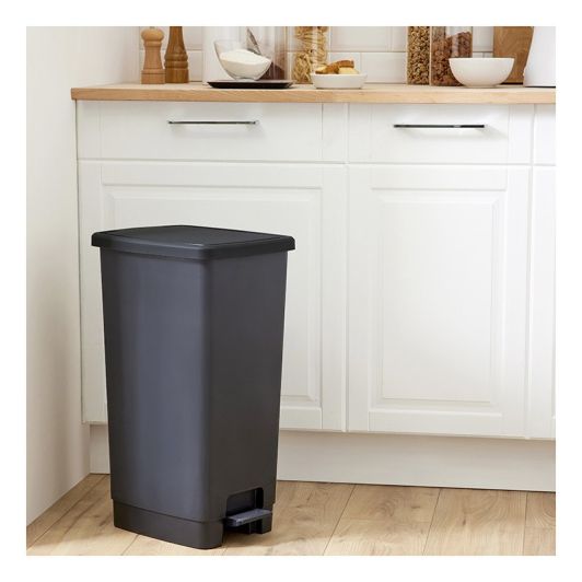 Poubelle flat bin 40L noire
