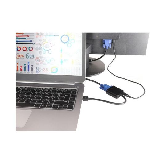 Adaptateur HDMI Mâle vers VGA Femelle Edenwood avec Sortie Audio Jack – Full HD 1080p