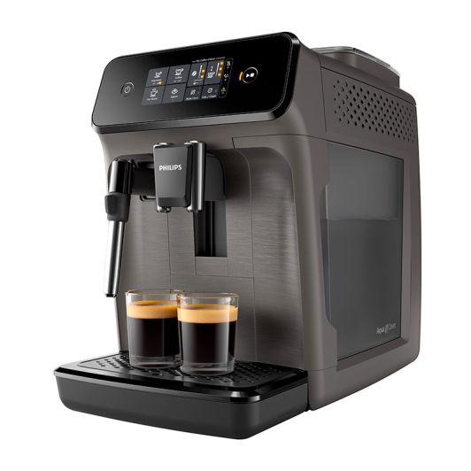 Expresso broyeur PHILIPS EP1224/00 Machine à café à grain Gris brossé + mousseur à lait