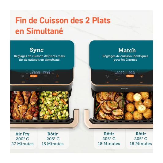 Friteuse sans huile COSORI Twinfry-10L