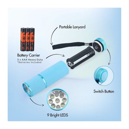Lampe torche UNIROSS Enfant Fluorescente (coloris aléatoire)