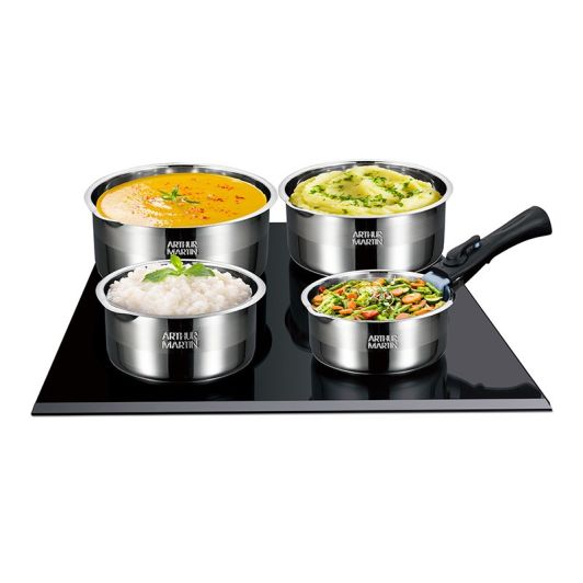 Lot casseroles ARTHUR MARTIN inox 18/10  14-16-18-20 cm